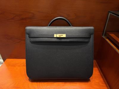 cheap quality Hermes Kelly Depeches 36 epsom Noir GHW